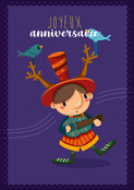 Anniversaire musical avec un air joyeux